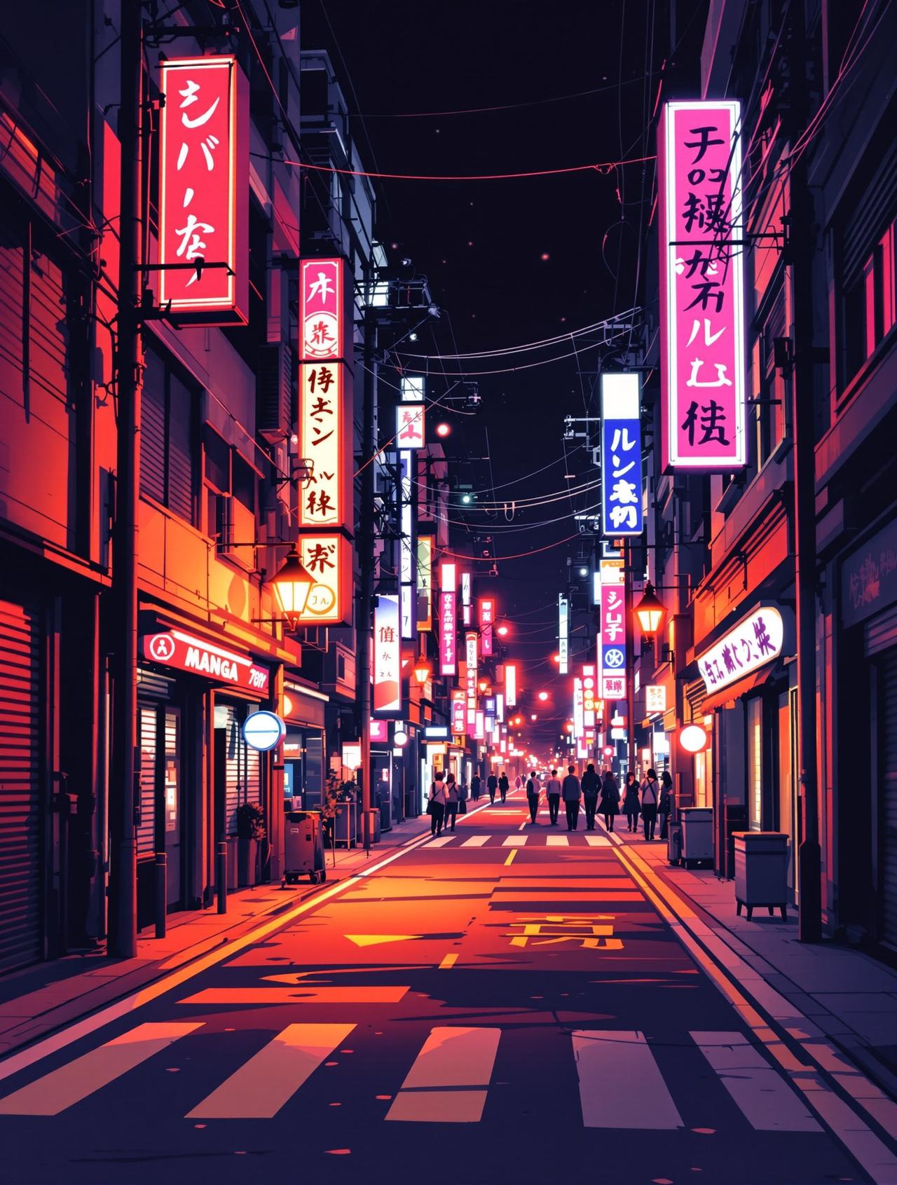 爱看漫画作品《霓虹之下》封面