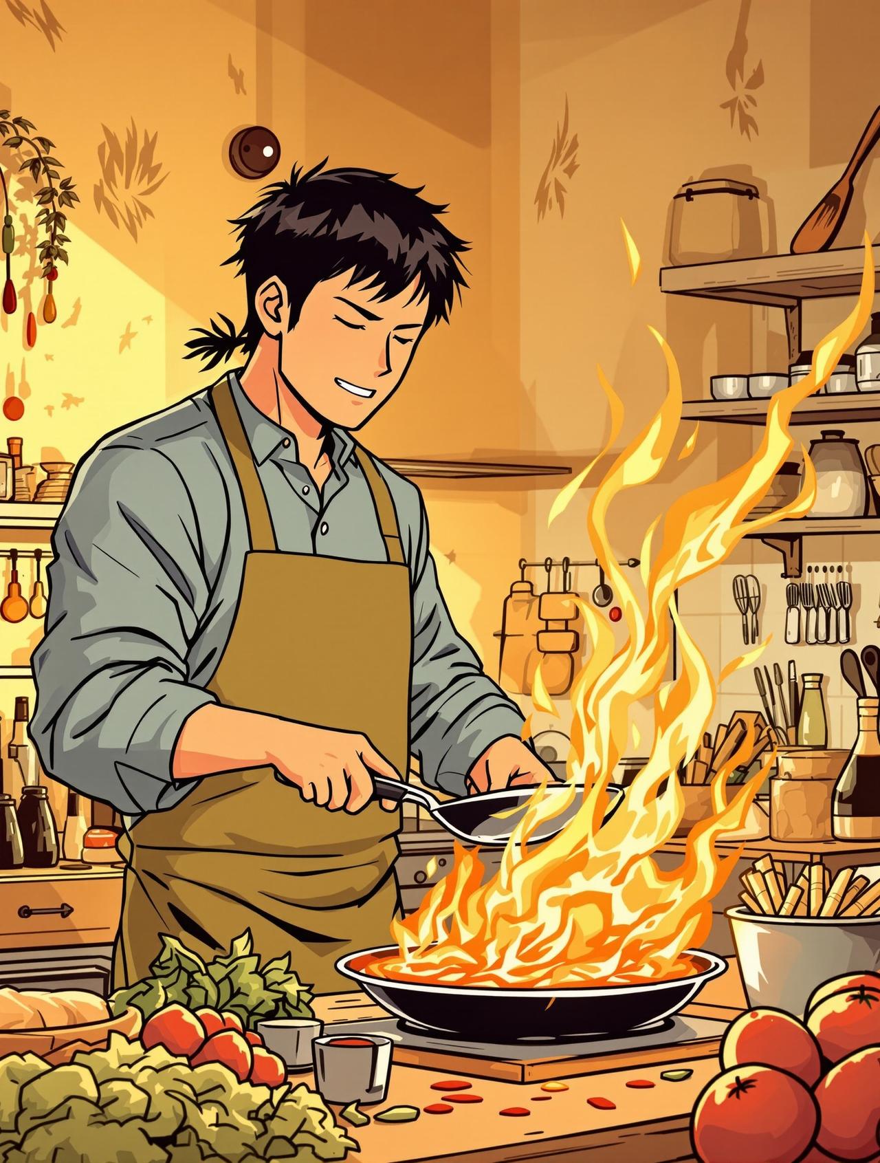 爱看漫画作品《厨神之路》封面